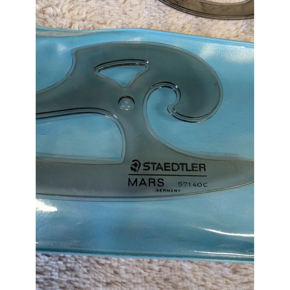 Staedtler Mars 571 40 WP Vintage French Curve Set German Drafting Templates‎ 3pc
